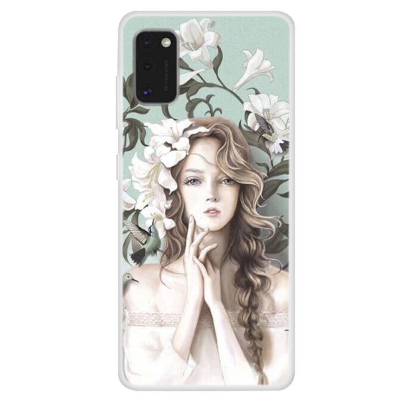 Coque Samsung Galaxy A41 La Femme À Fleurs