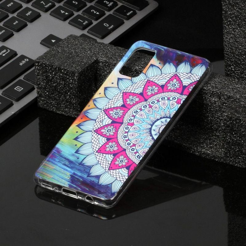 Coque Samsung Galaxy A41 Mandala Coloré Fluorescente