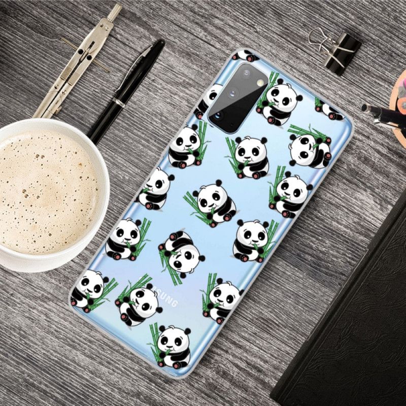 Coque Samsung Galaxy A41 Top Pandas Fun