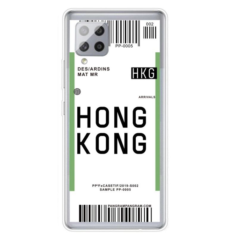 Coque Samsung Galaxy A42 5g Boarding Pass To Hong Kong