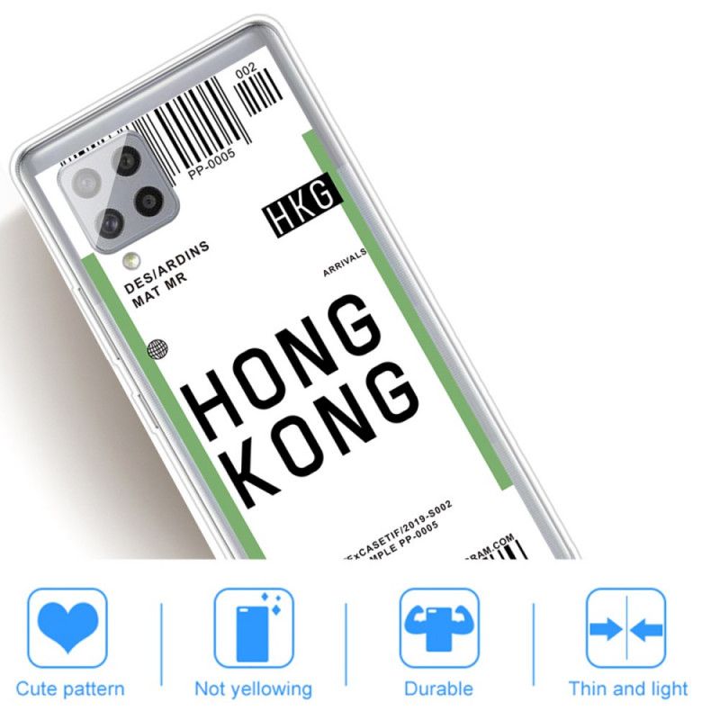 Coque Samsung Galaxy A42 5g Boarding Pass To Hong Kong