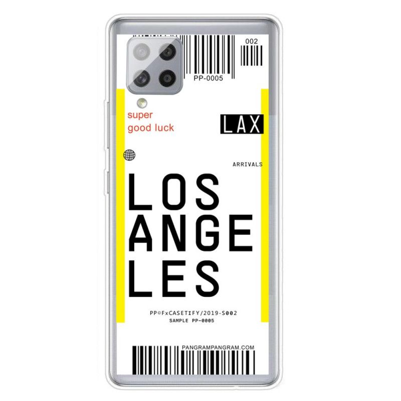 Coque Samsung Galaxy A42 5g Boarding Pass To Los Angeles