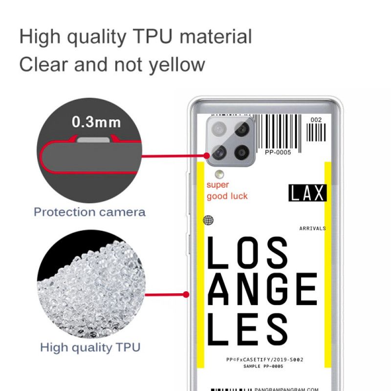 Coque Samsung Galaxy A42 5g Boarding Pass To Los Angeles