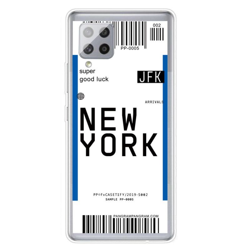 Coque Samsung Galaxy A42 5g Boarding Pass To New York