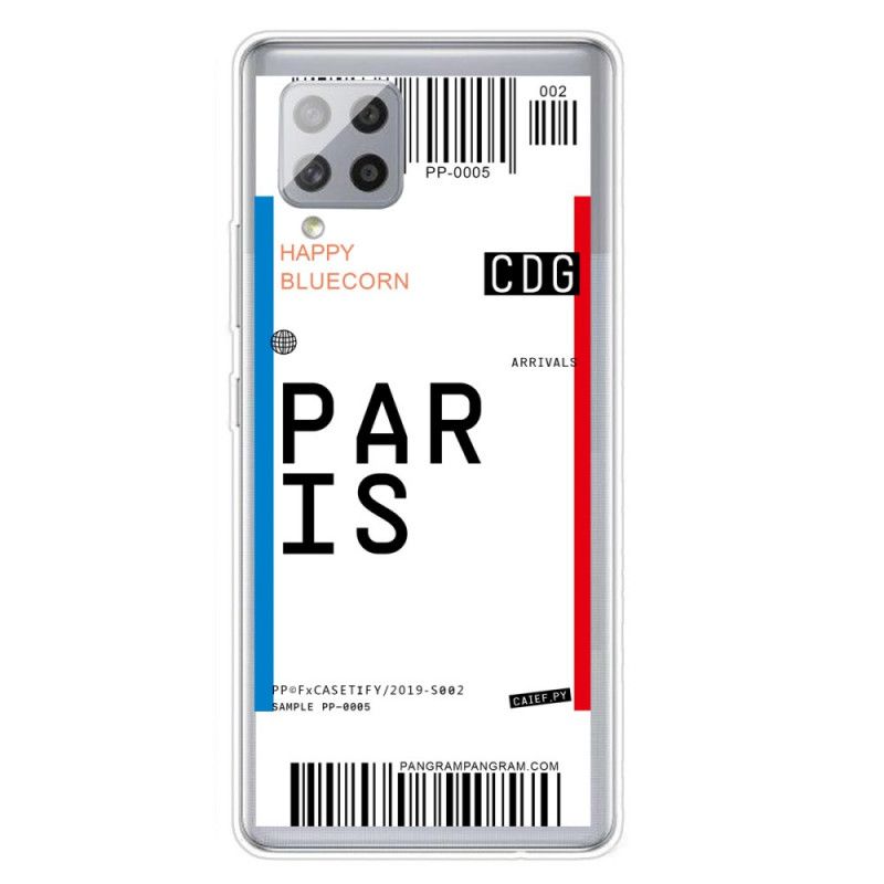 Coque Samsung Galaxy A42 5g Boarding Pass To Paris