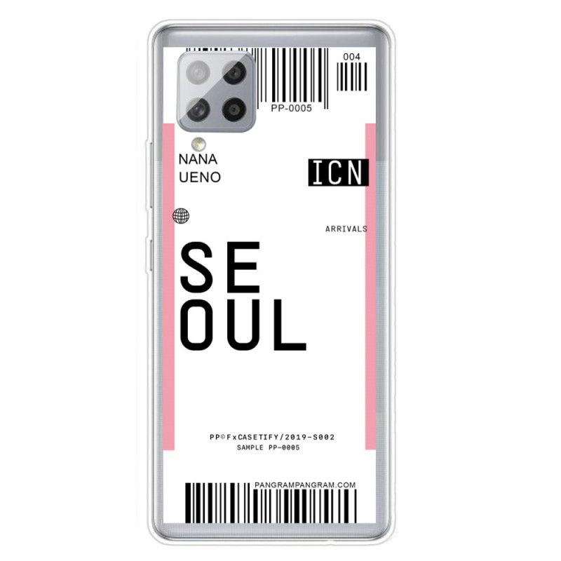 Coque Samsung Galaxy A42 5g Boarding Pass To Seoul