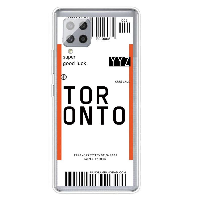 Coque Samsung Galaxy A42 5g Boarding Pass To Toronto