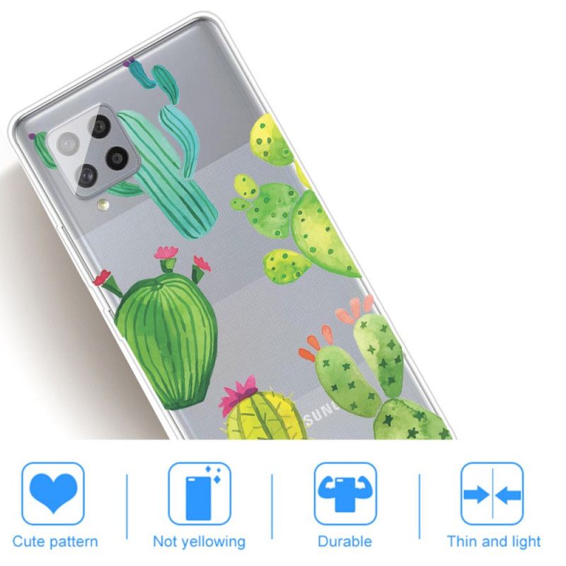 Coque Samsung Galaxy A42 5g Cactus Aquarelle