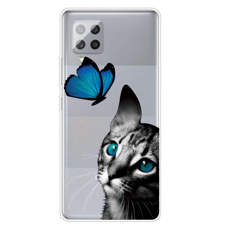 Coque Samsung Galaxy A42 5g Chat Et Papillon