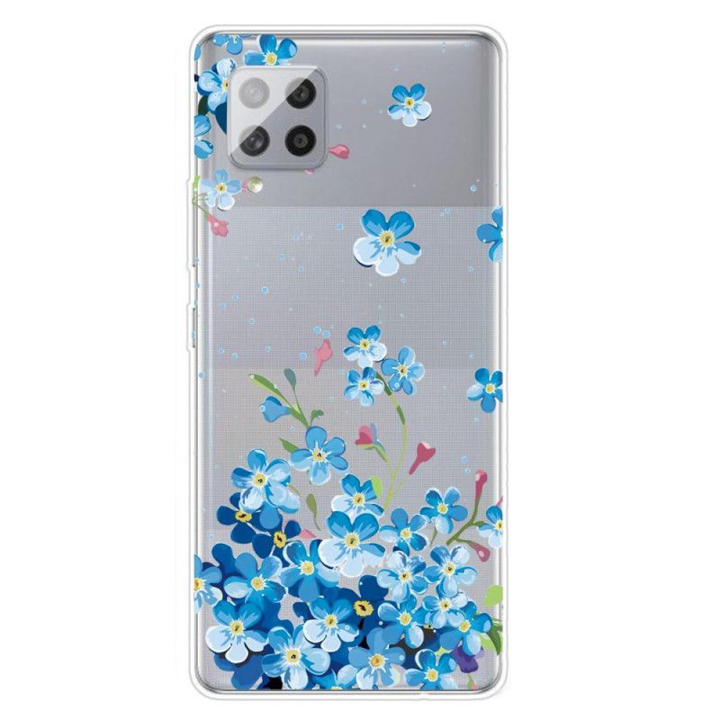 Coque Samsung Galaxy A42 5g Fleurs Bleues