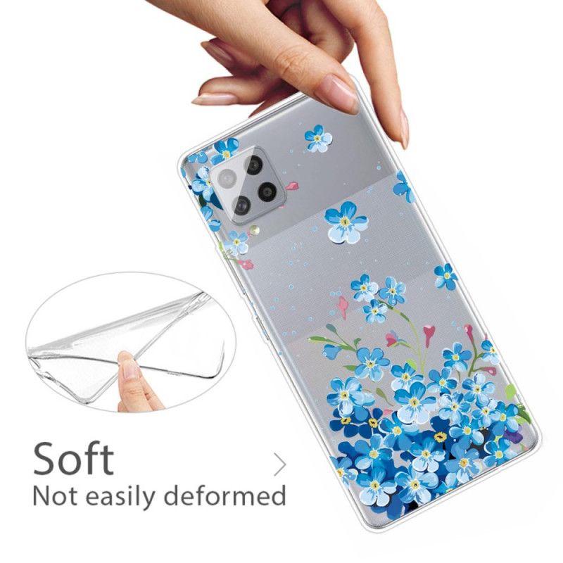 Coque Samsung Galaxy A42 5g Fleurs Bleues