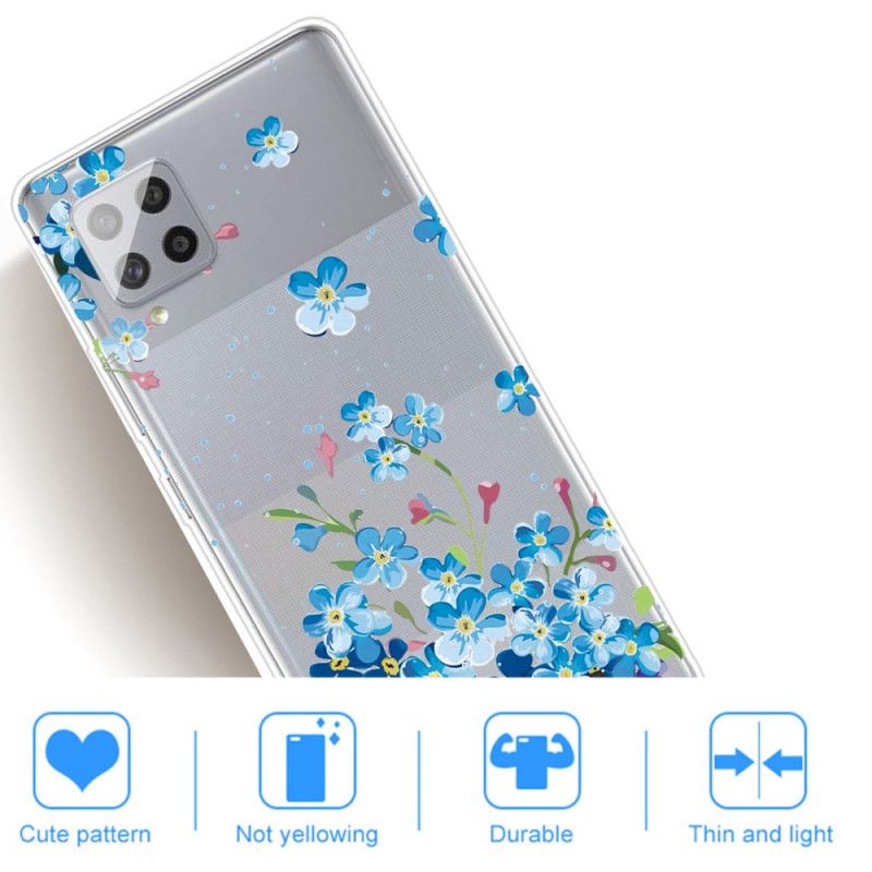 Coque Samsung Galaxy A42 5g Fleurs Bleues