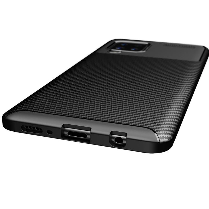Coque Samsung Galaxy A42 5g Flexible Texture Fibre Carbone