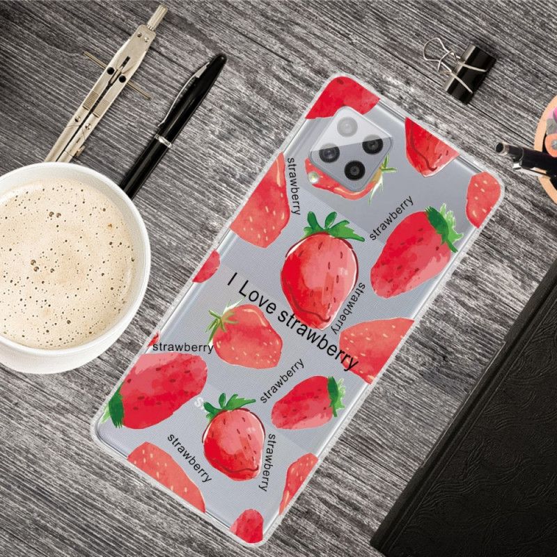 Coque Samsung Galaxy A42 5g Fraises / I Love Strawberry