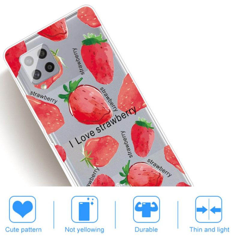 Coque Samsung Galaxy A42 5g Fraises / I Love Strawberry