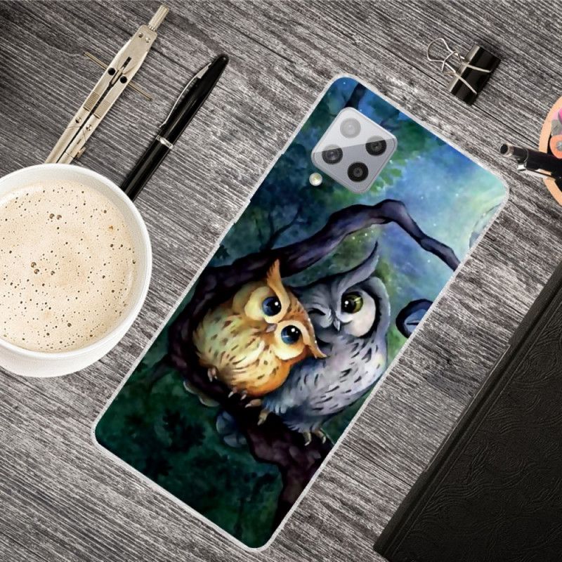 Coque Samsung Galaxy A42 5g Peinture Hiboux