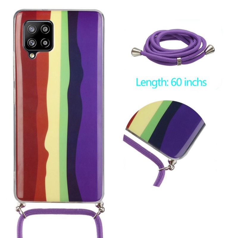 Coque Samsung Galaxy A42 5g Rainbow Et Cordon