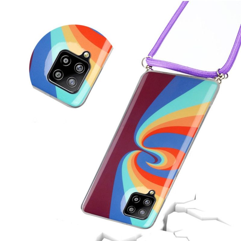 Coque Samsung Galaxy A42 5g Rainbow Et Cordon