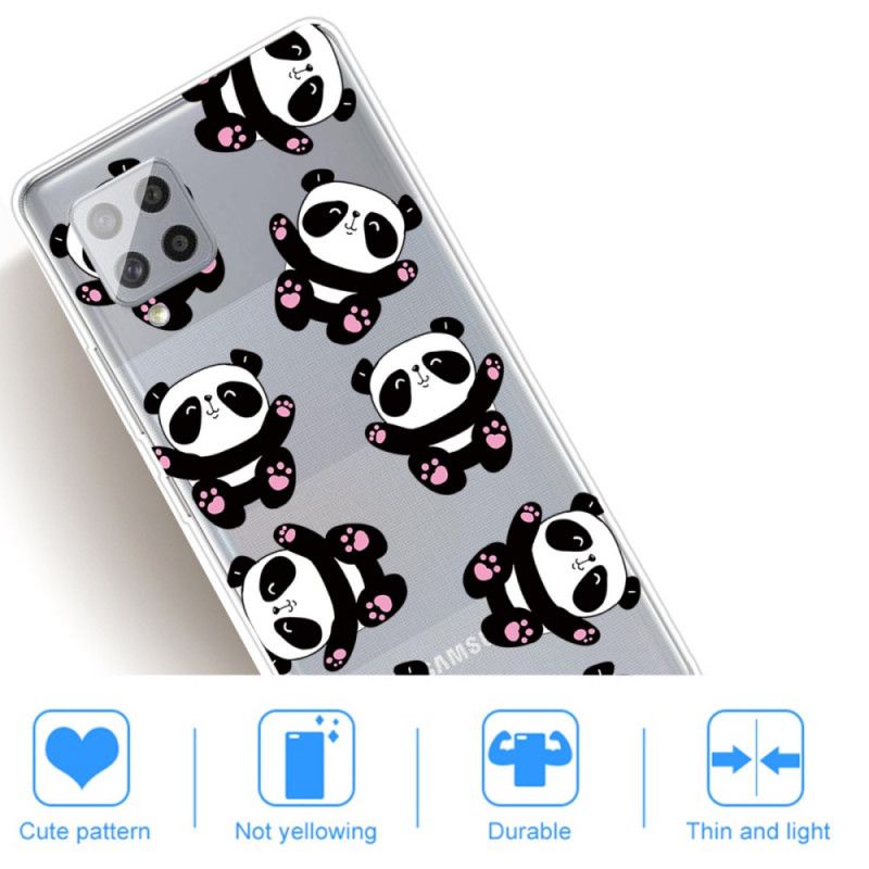 Coque Samsung Galaxy A42 5g Top Pandas Fun