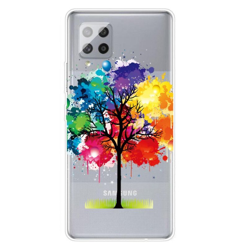 Coque Samsung Galaxy A42 5g Transparente Arbre Aquarelle