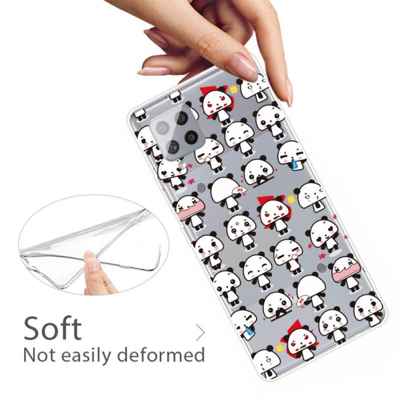 Coque Samsung Galaxy A42 5g Transparente Funny Pandas