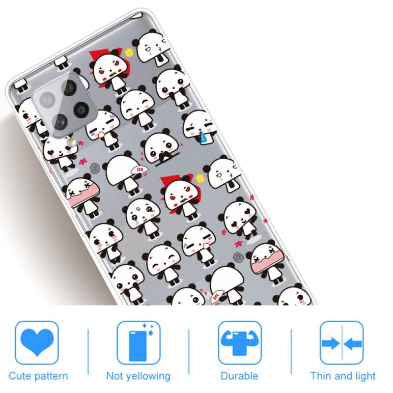 Coque Samsung Galaxy A42 5g Transparente Funny Pandas