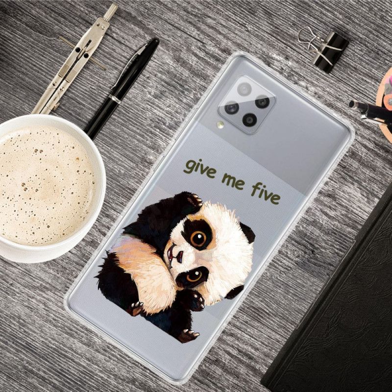 Coque Samsung Galaxy A42 5g Transparente Panda Give Me Five