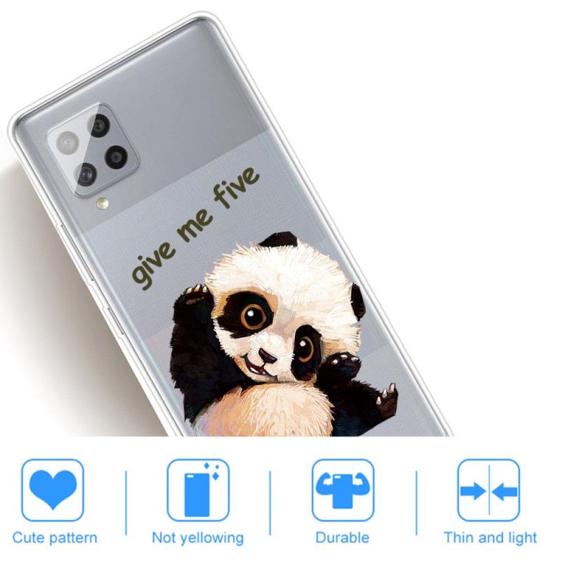 Coque Samsung Galaxy A42 5g Transparente Panda Give Me Five