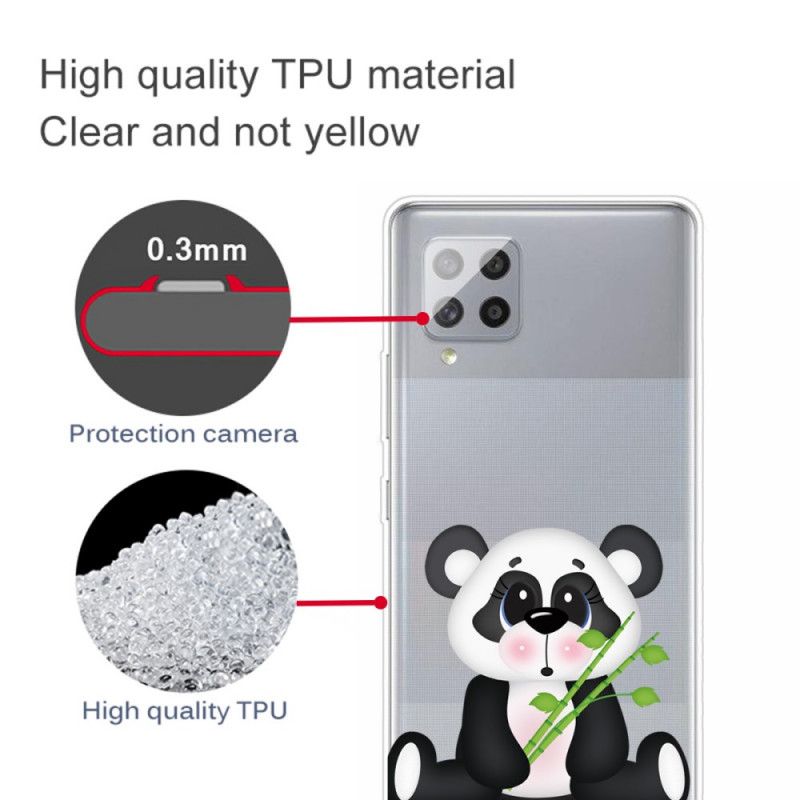 Coque Samsung Galaxy A42 5g Transparente Panda Triste