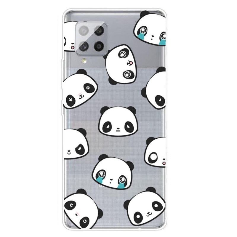 Coque Samsung Galaxy A42 5g Transparente Pandas Sentimentaux