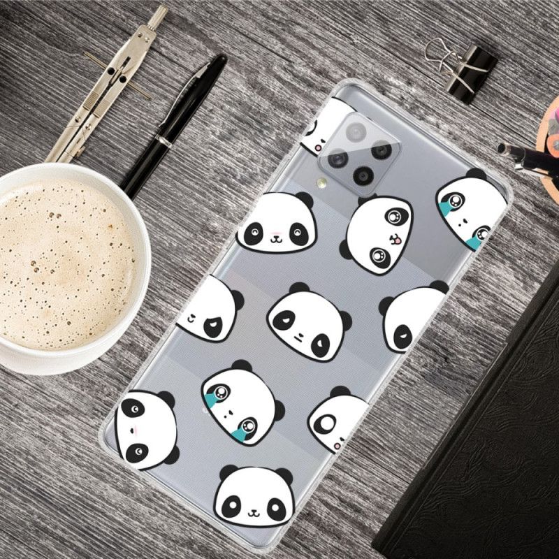 Coque Samsung Galaxy A42 5g Transparente Pandas Sentimentaux