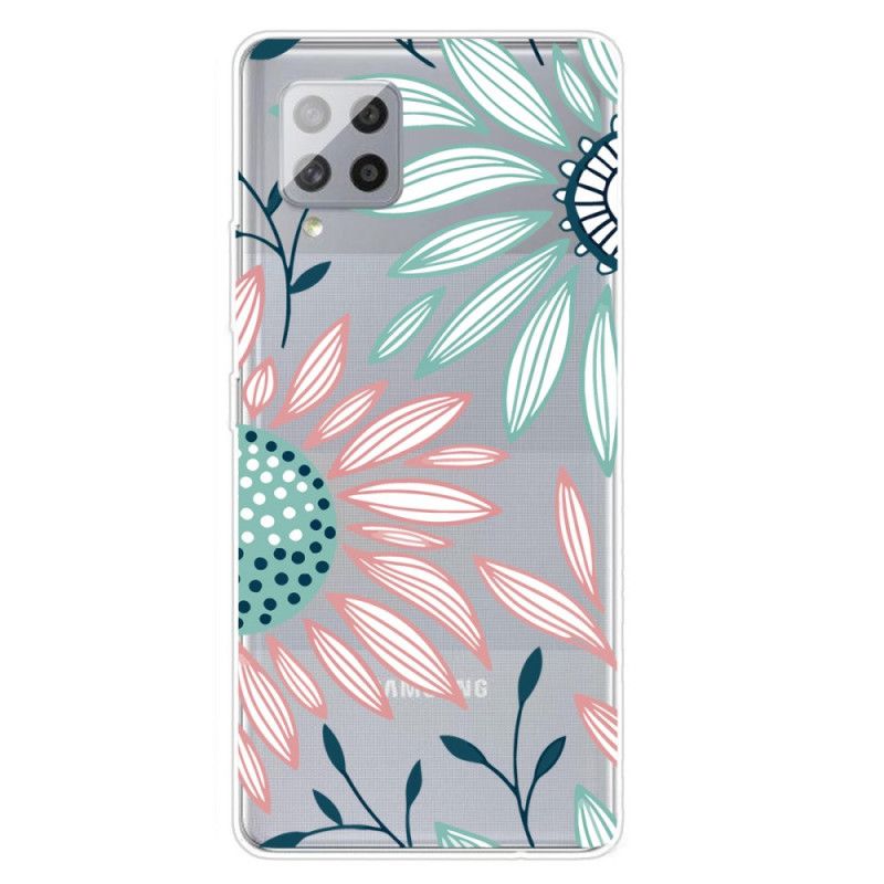 Coque Samsung Galaxy A42 5g Transparente Une Fleur