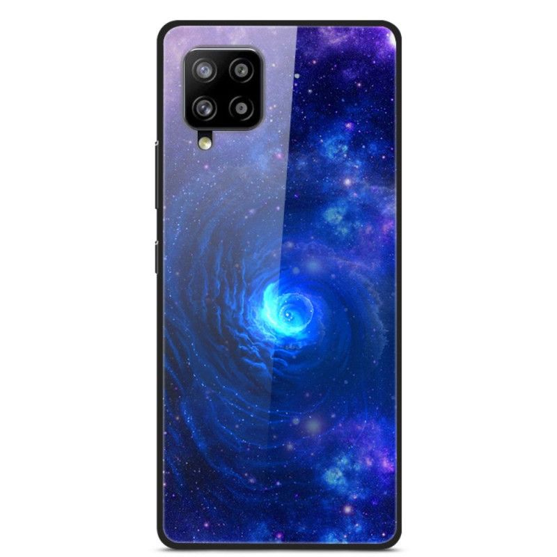 Coque Samsung Galaxy A42 5g Verre Et Silicone Galaxie