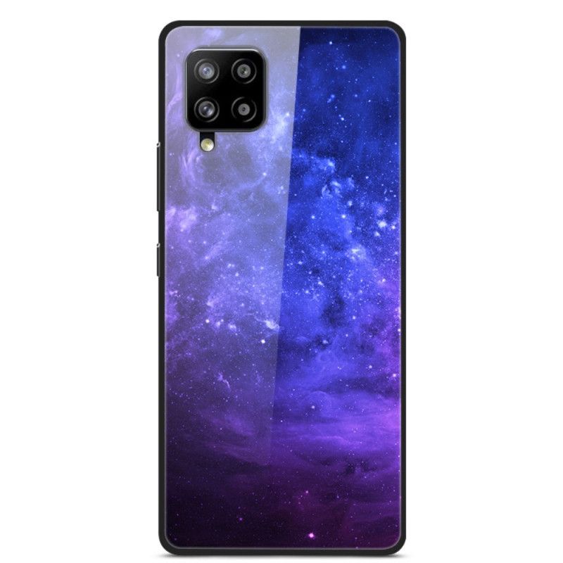 Coque Samsung Galaxy A42 5g Verre Et Silicone Galaxie