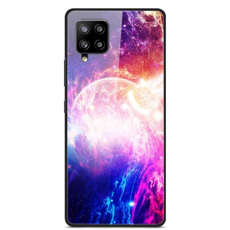 Coque Samsung Galaxy A42 5g Verre Et Silicone Planètes En Feu