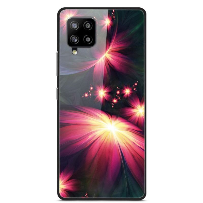 Coque Samsung Galaxy A42 5g Verre Trempé Fleurs Fantaisie