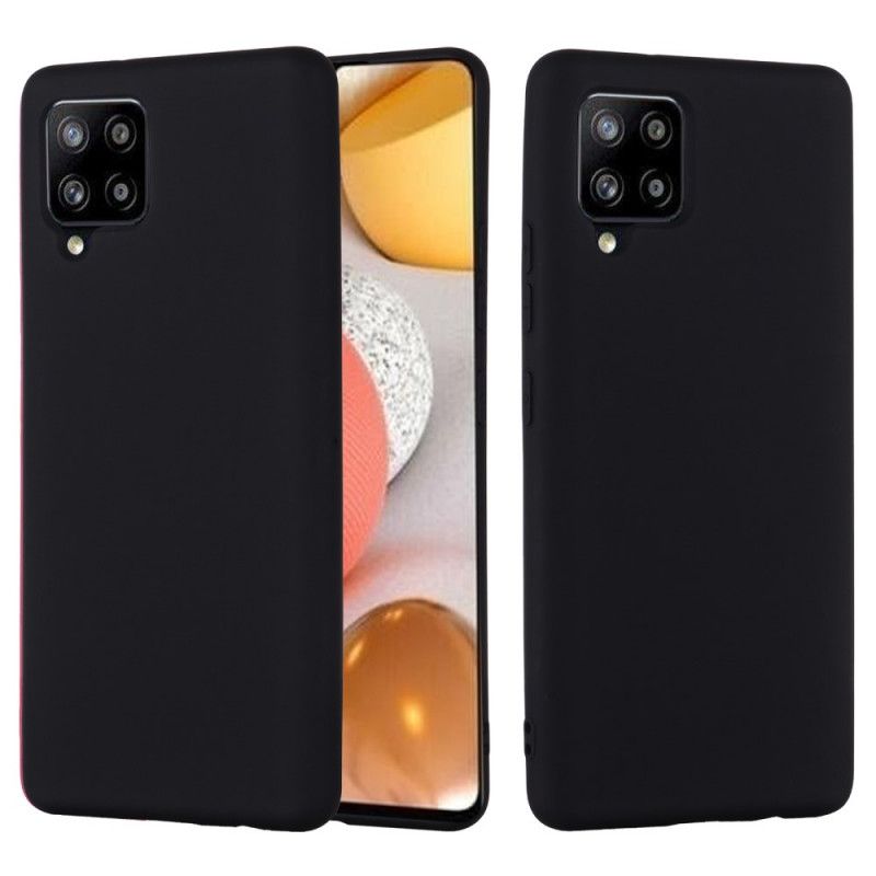 Coque Samsung Galaxy A42 Silicone Liquide Avec Lanière