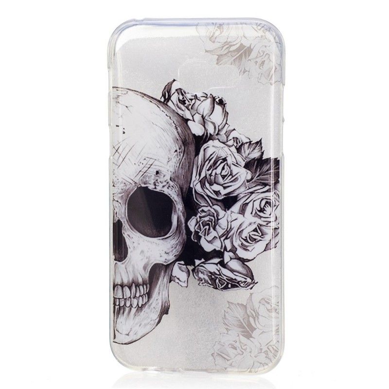 Coque Samsung Galaxy A5 2017 Tête De Mort Fleurie