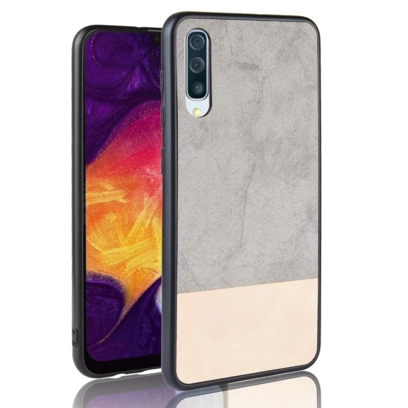 Coque Samsung Galaxy A50 Bicolore Simili Cuir