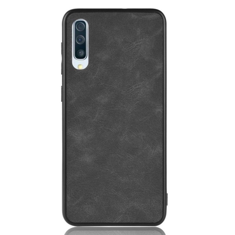 Coque Samsung Galaxy A50 Effet Cuir Look Vintage