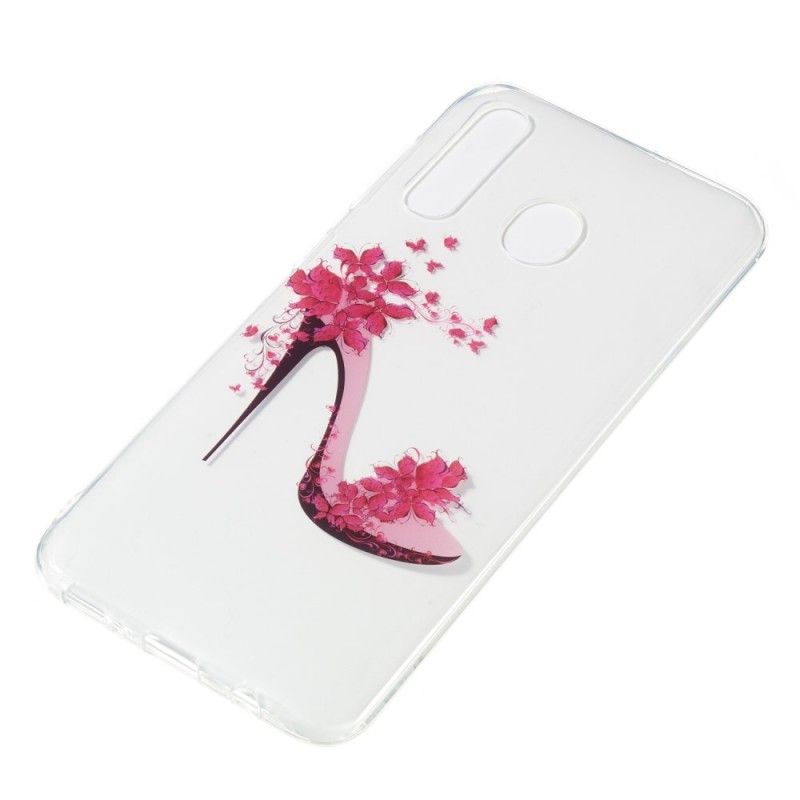 Coque Samsung Galaxy A50 Escarpin Fleuri