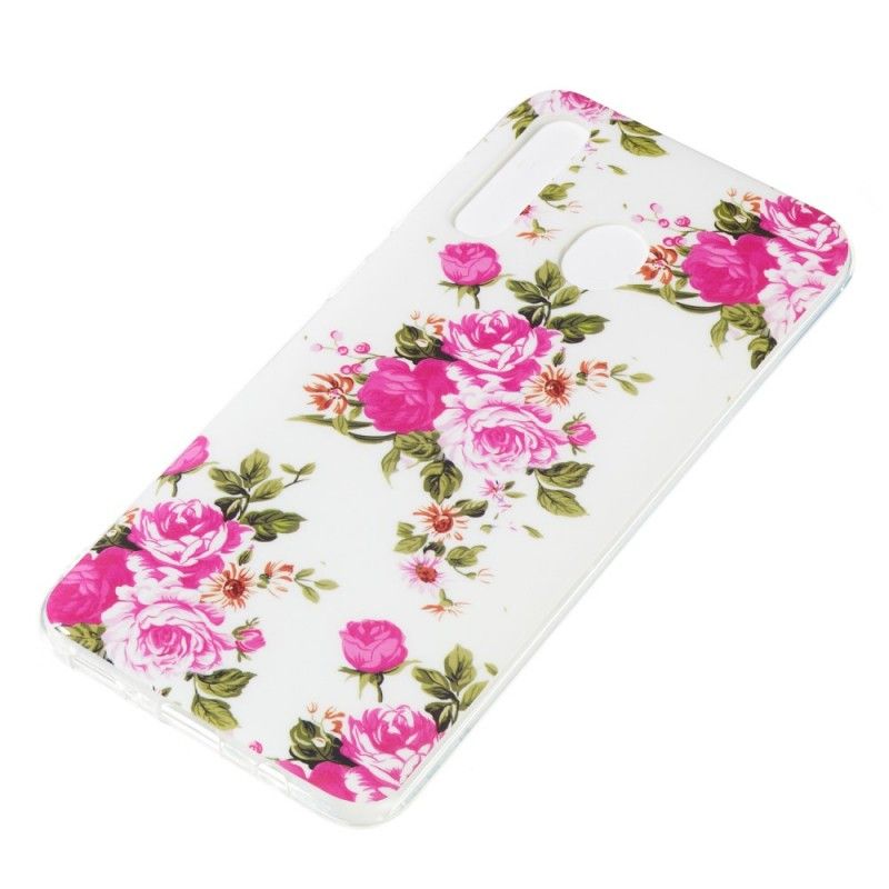 Coque Samsung Galaxy A50 Fleurs Liberty Fluorescente