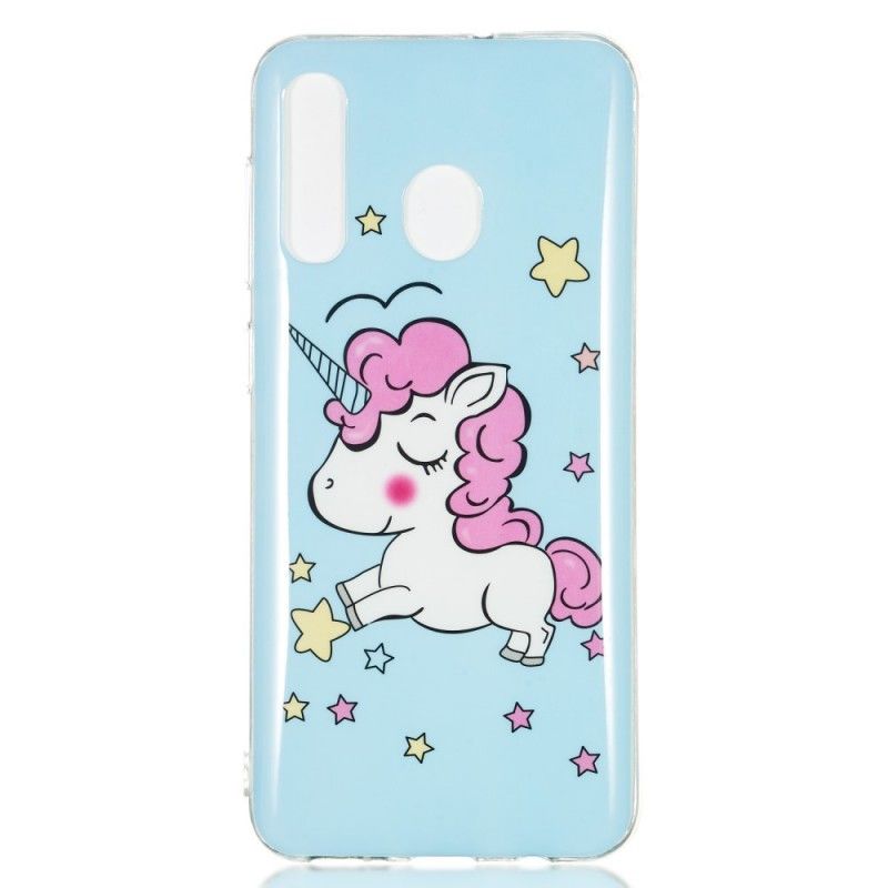 Coque Samsung Galaxy A50 Licorne Fluorescente