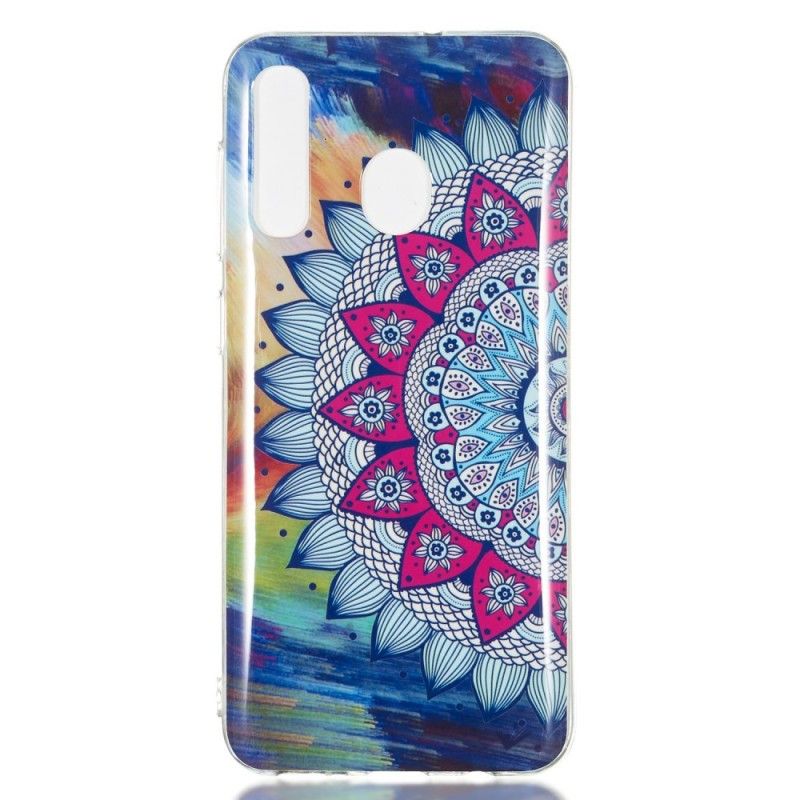 Coque Samsung Galaxy A50 Mandala Coloré Fluorescente