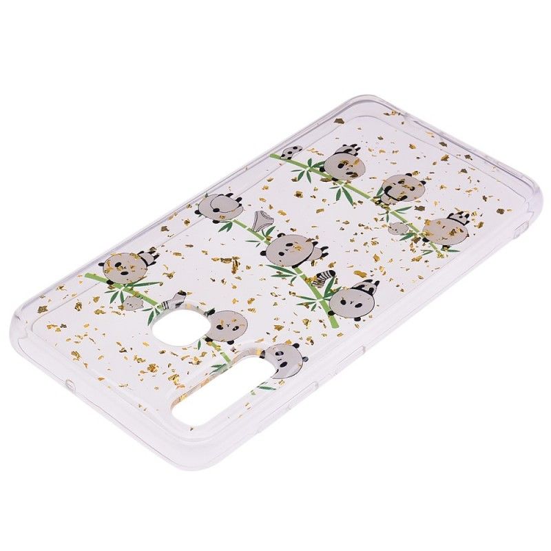 Coque Samsung Galaxy A50 Pandas Sur La Corde À Linge