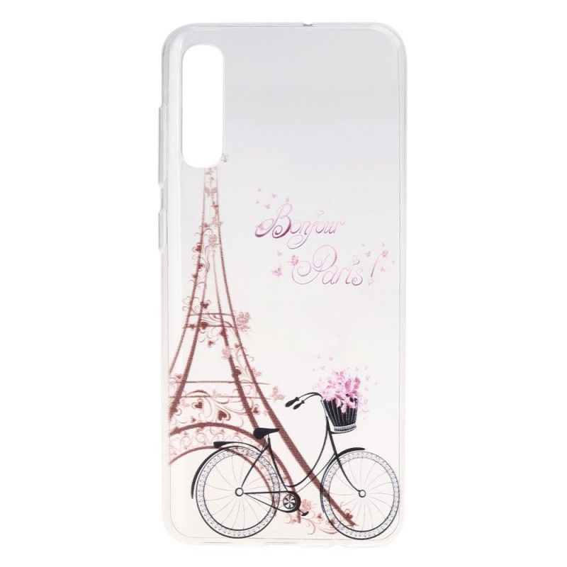 Coque Samsung Galaxy A50 Transparente Bonjour Paris