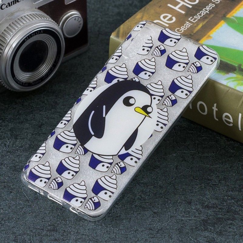 Coque Samsung Galaxy A50 Transparente Pingouins
