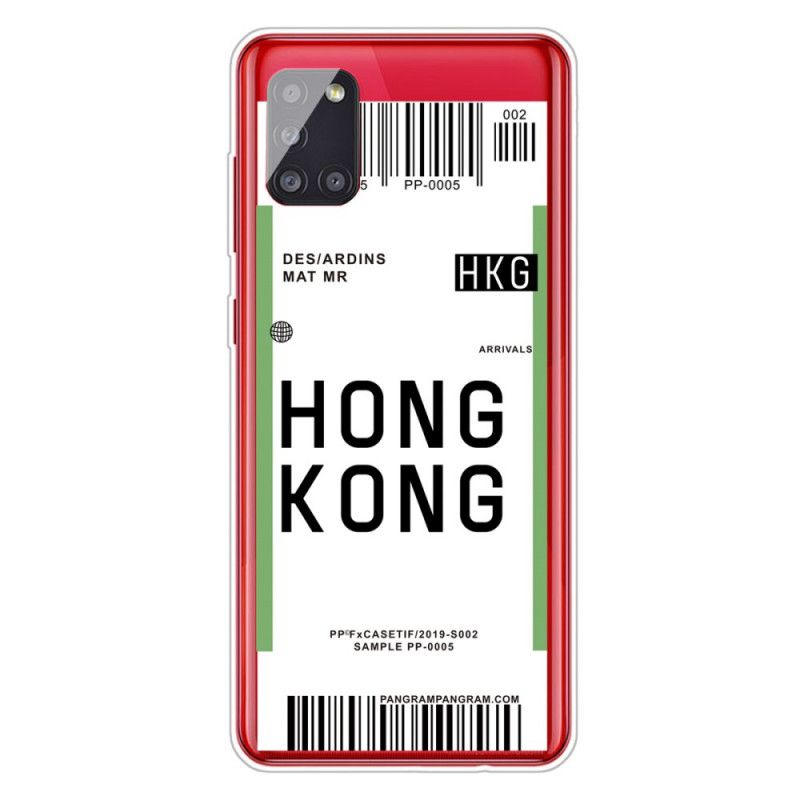 Coque Samsung Galaxy A51 5g Boarding Pass To Hong Kong