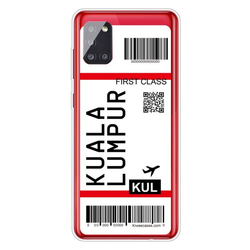 Coque Samsung Galaxy A51 5g Boarding Pass To Kuala Lumpur