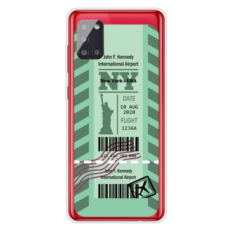 Coque Samsung Galaxy A51 5g Boarding Pass To New York